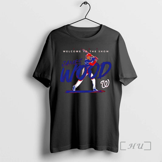 Officials James Wood Washington Nationals Basketball 2026 Welcome To The Show Premium T Shirts Sweater