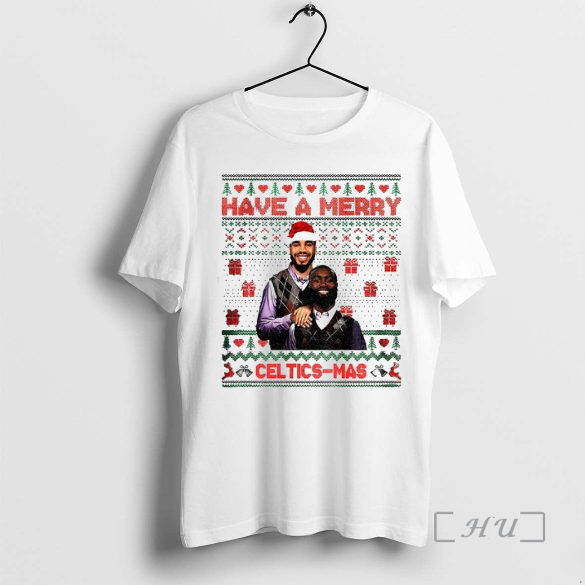 Officials Jayson Tatum And Jaylen Brown Boston Celtics Stepbrothers Have A Merry Celtics Mas Christmas T-Shirts, Hoodie,...