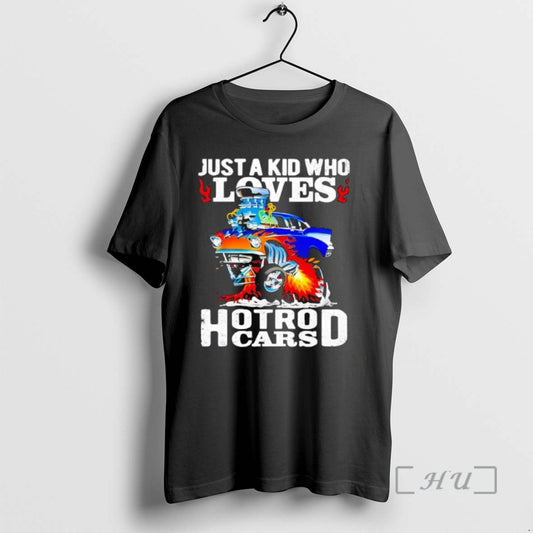 Officials Just A Kid Who Loves Hotrod Cars Cartoon Flames