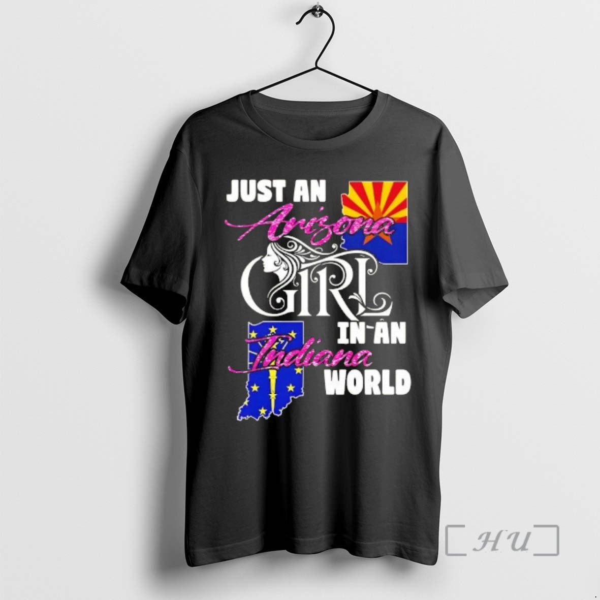 Officials Just An Arizona Girl In A Indiana World T-Shirts, Hoodie, Sweatshirt | WearSparks.com