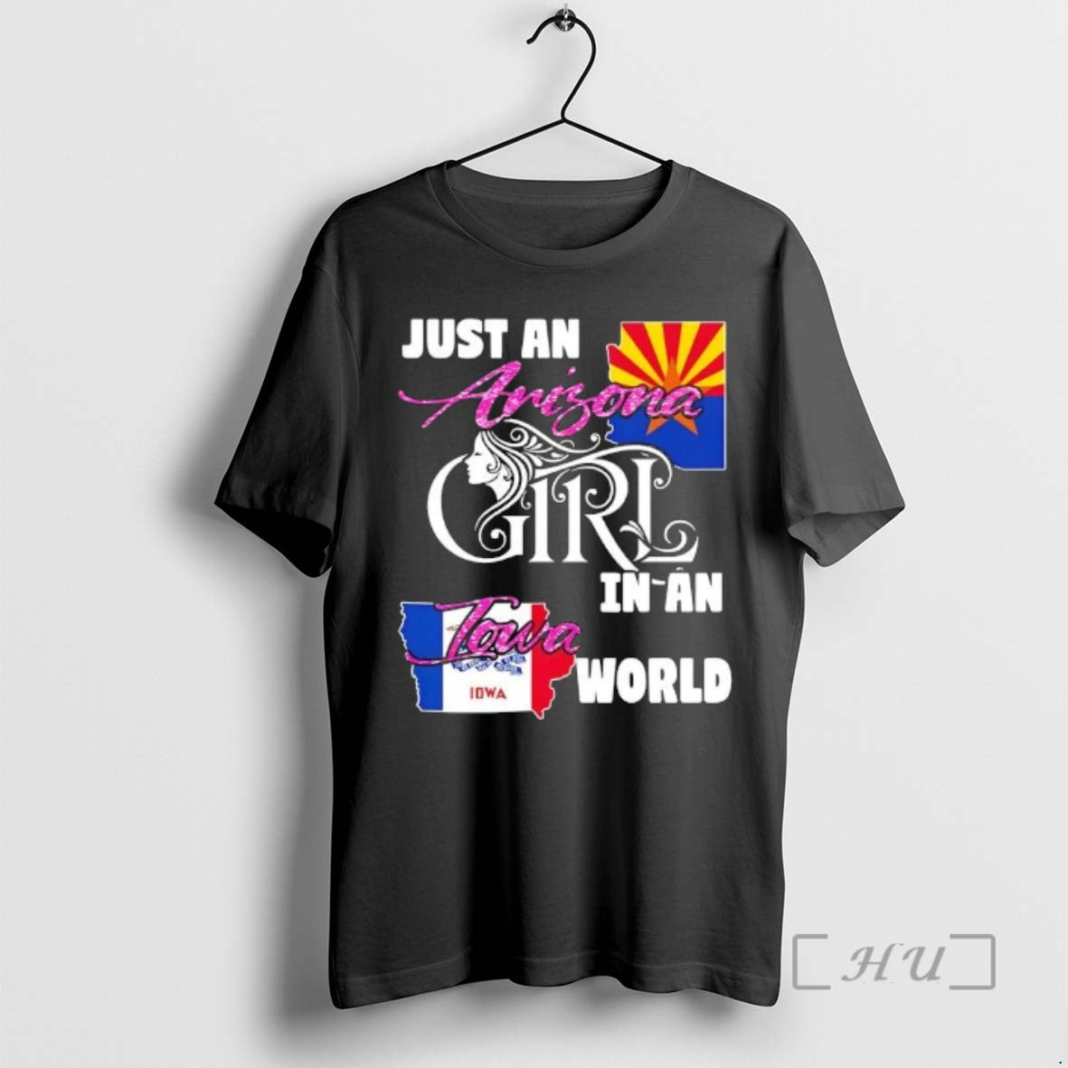 Officials Just An Arizona Girl In A Iowa World T-Shirts, Hoodie, Sweatshirt | WearSparks.com