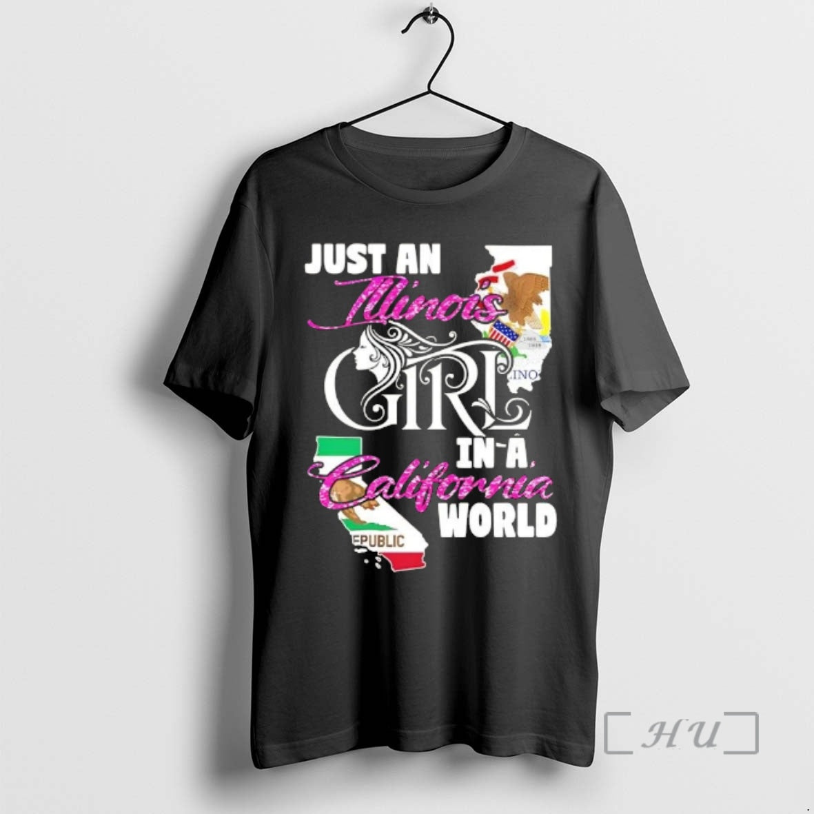 Officials Just An Illinois Girl In A California World T-Shirts, Hoodie, Sweatshirt | WearSparks.com