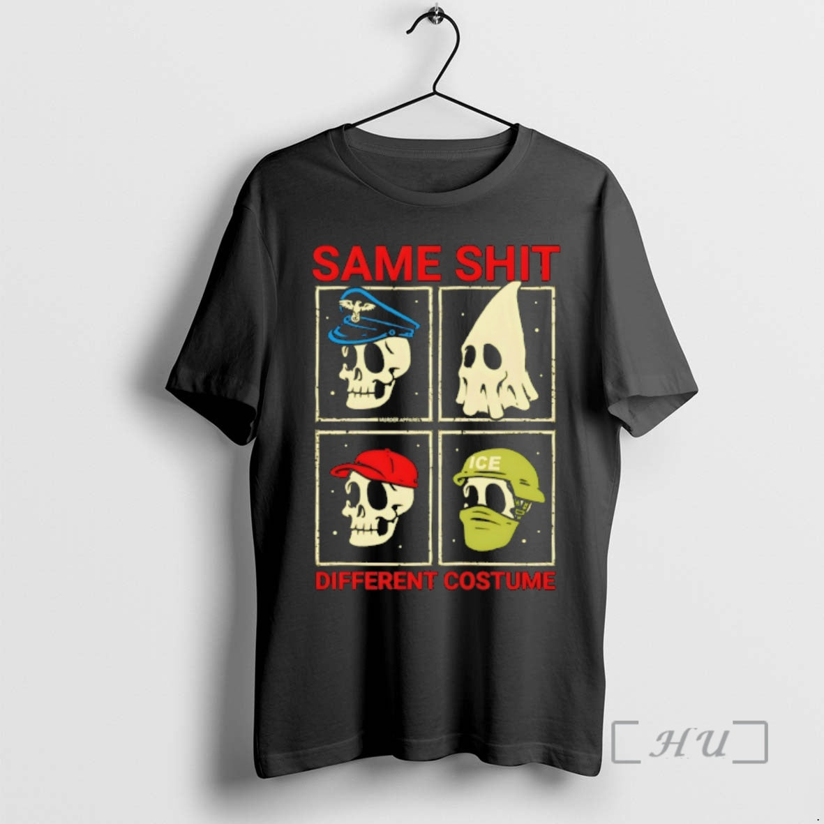 Officials Kkk Skull Same Shit Different Costume Graphic
