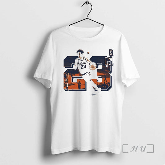 Officials Keaton Wagler 23 Illinois Fighting Illini Basketball Vintage