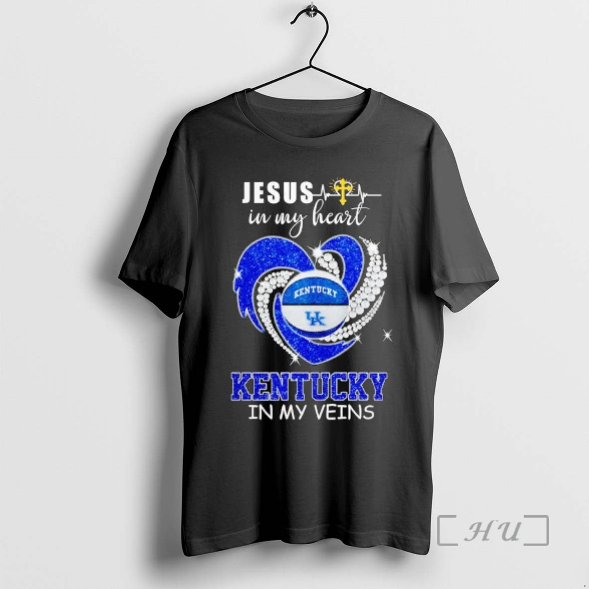 Officials Kentucky Wildcats In My Veins Jesus In My Heart T-Shirts, Hoodie, Sweatshirt | WearSparks.com