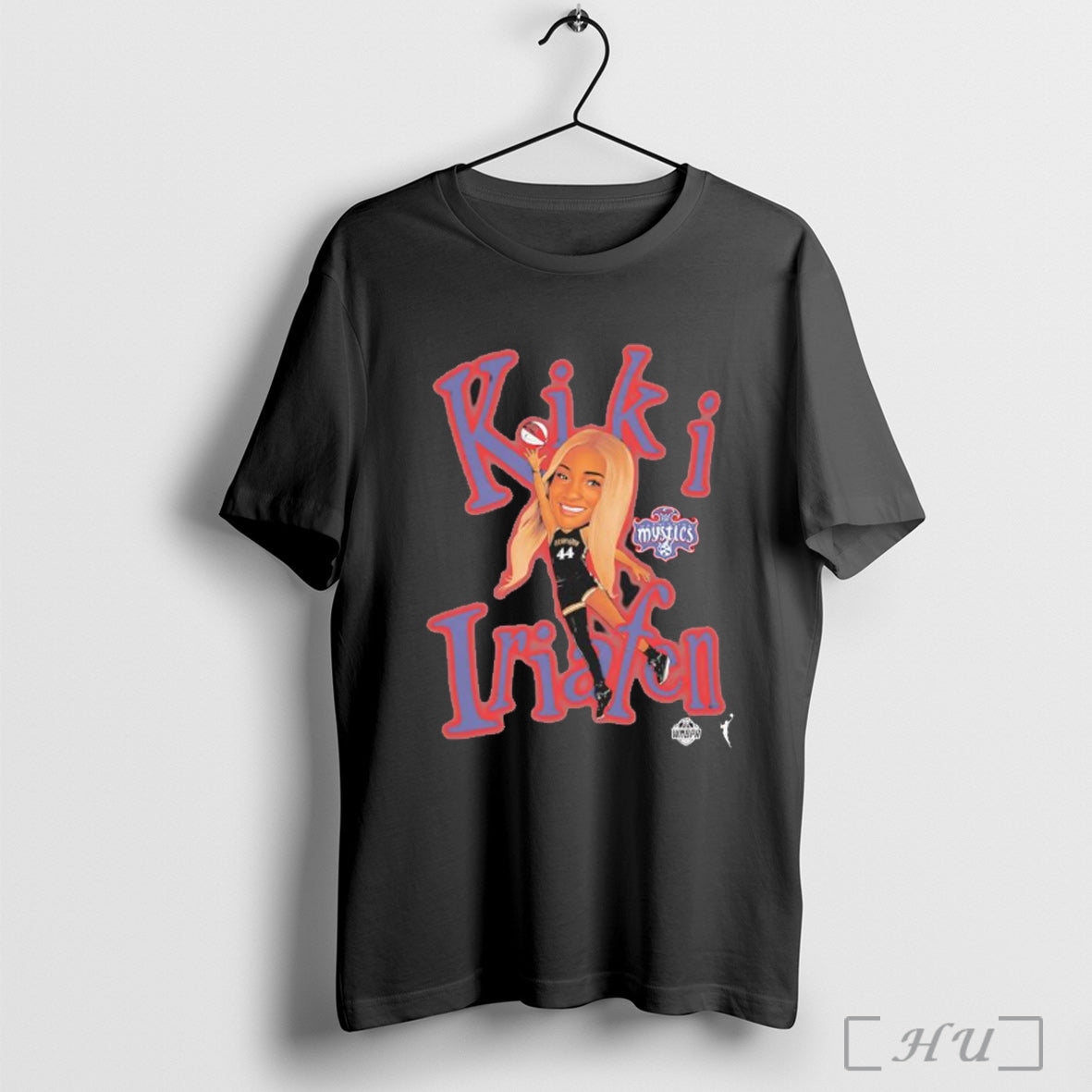 Officials Kiki Iriafen Sketch Washington Mystics Basketball Sketch T Shirt