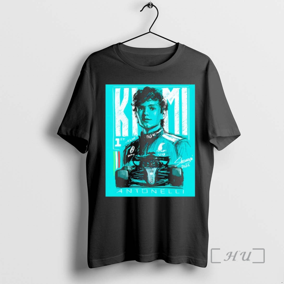 Officials Kimi Antonelli Formula One Mercedes Grandprix Racing Sketch