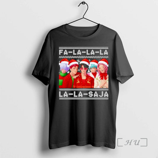 Officials Kpop Demon Hunters Fa La La La La La Saja Ugly Christmas Ornaments Premium T-Shirts, Hoodie, Sweatshirt