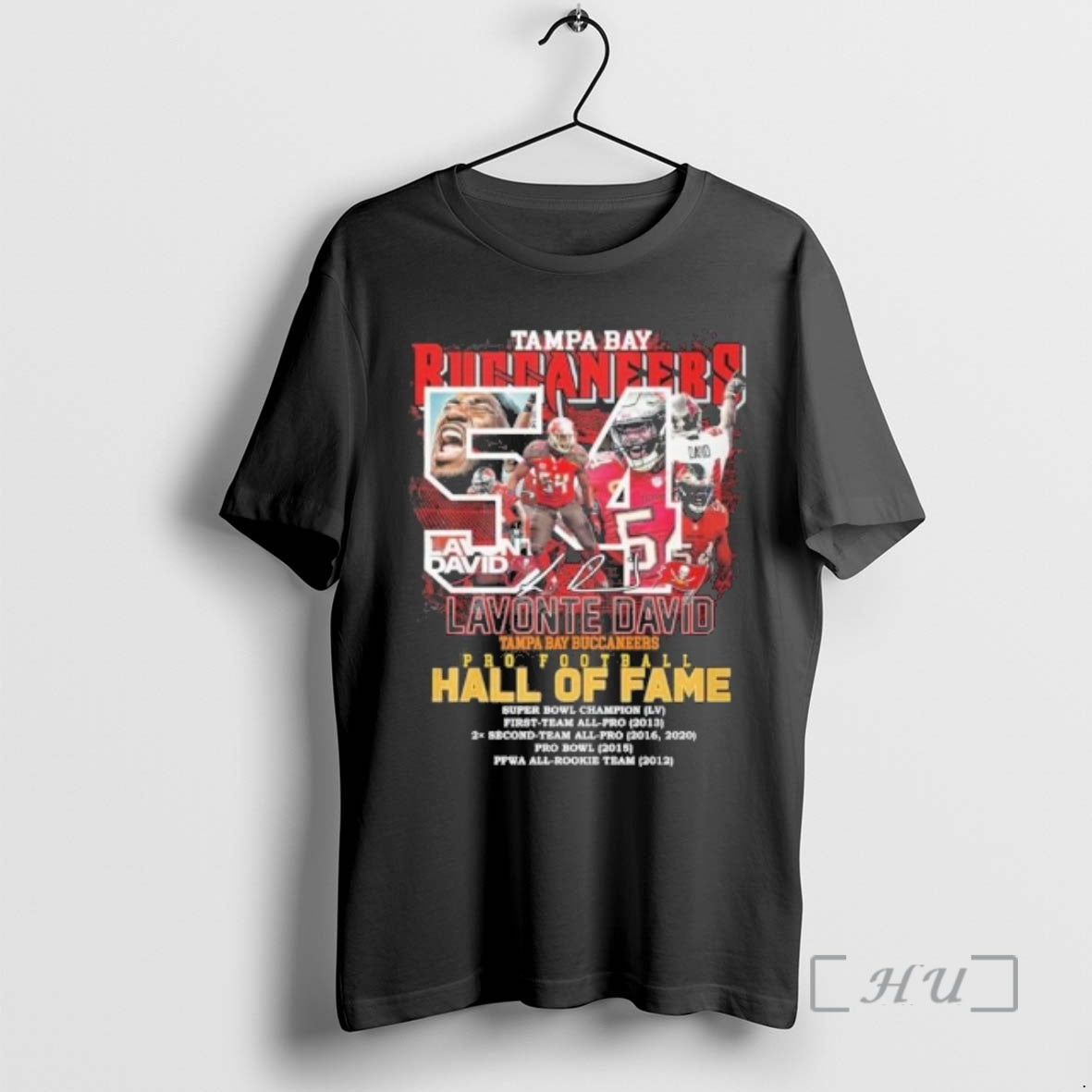 Officials Lavonte David Tampa Bay Buccaneers Pro Football Hall Of Fame Premium T Shirts Sweater