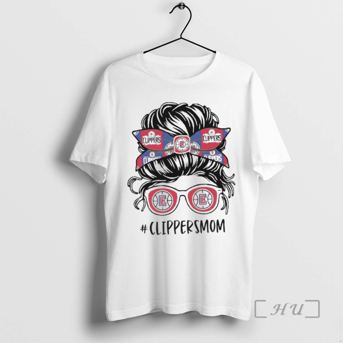 Officials Los Angeles Clippers Mom Messy Bun