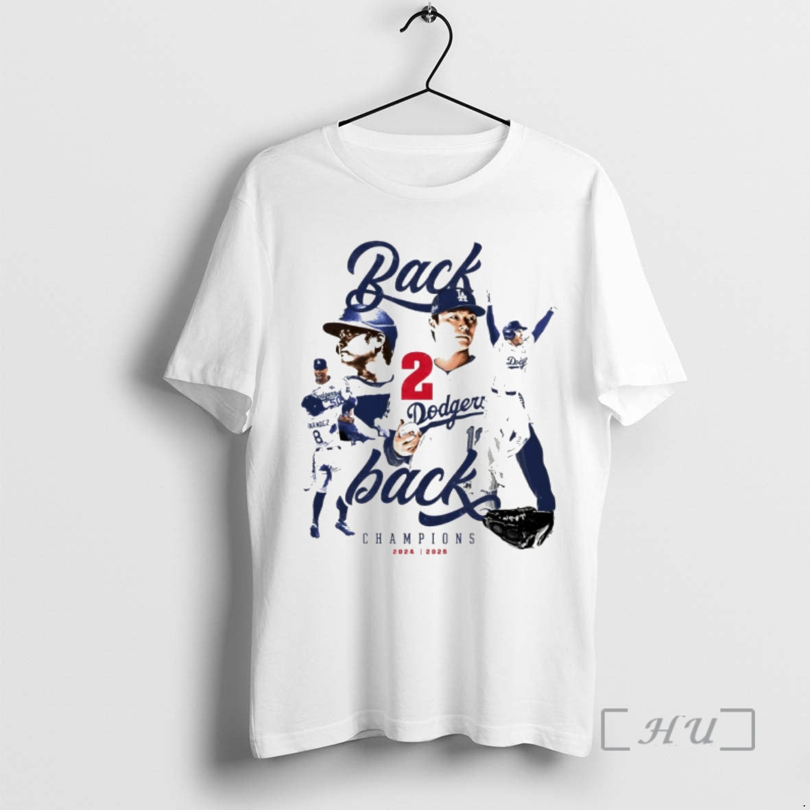 Officials Los Angeles Dodgers Baseball World Series Champions Tribute Back 2 Back Premium T Shirts