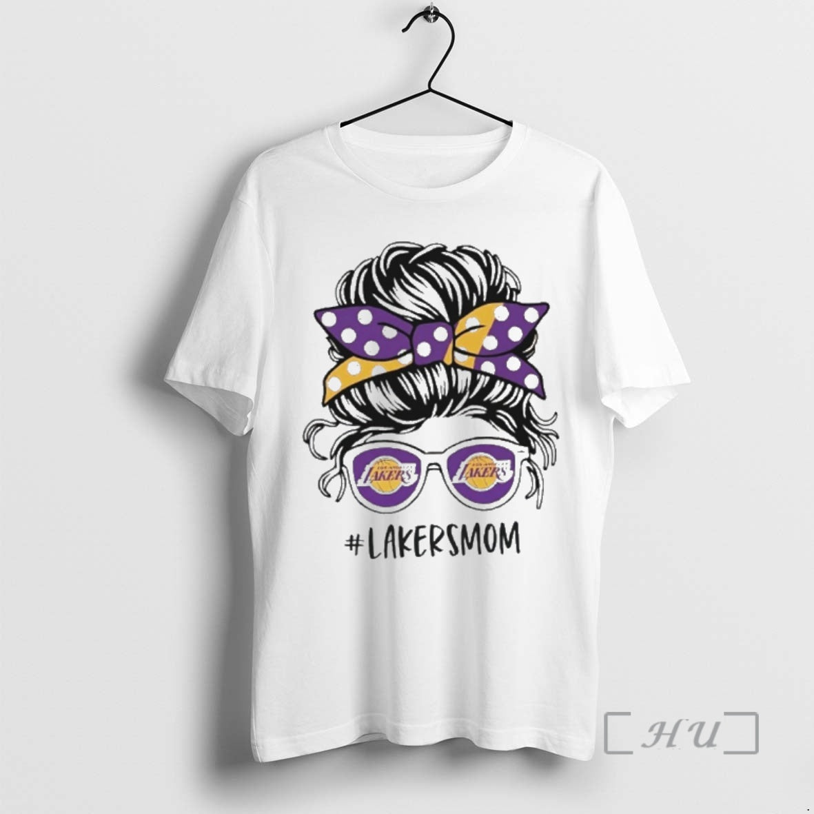 Officials Los Angeles Lakers Mom Messy Bun