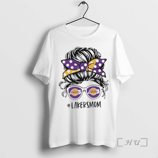 Officials Los Angeles Lakers Mom Messy Bun