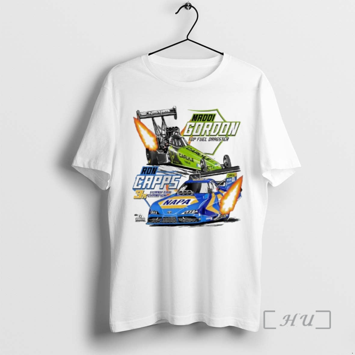 Officials Maddi Gordon And Ron Capps Top Fuel Dragster And Funny Car Premium T Shirts