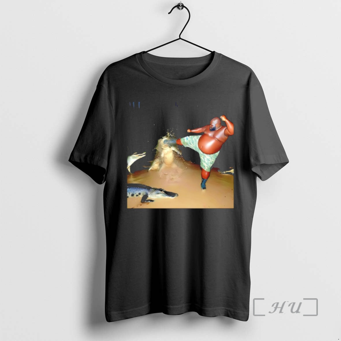 Officials Man Kick Alligator In Swamp Crocodile T-Shirts, Hoodie, Sweatshirt | WearSparks.com