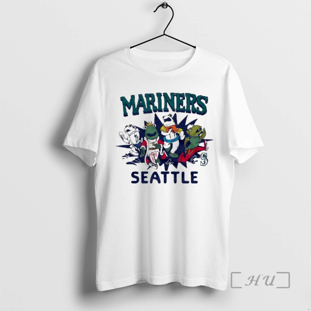 Officials Mariners Seattle Racing Frogs Mascot Graphic