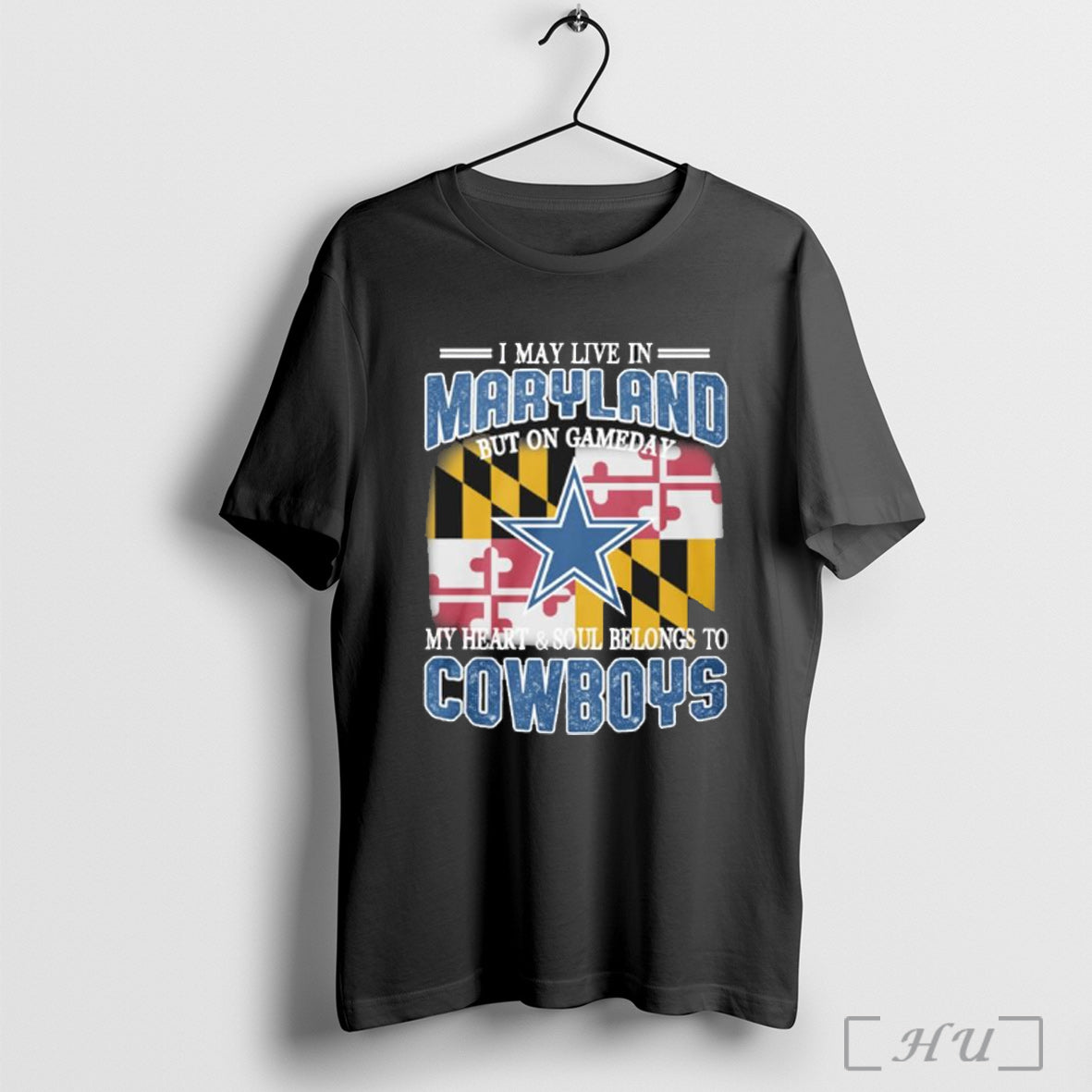 Officials Maryland Cowboys Fans Gameday My Heart And Soul T Shirt