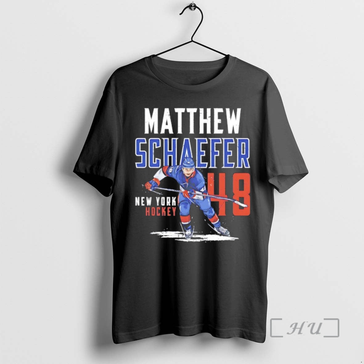 Officials Matthew Schaefer 48 New York Islanders Player Name And Number Premium T Shirts Sweater Hoodie, Sweatshirt