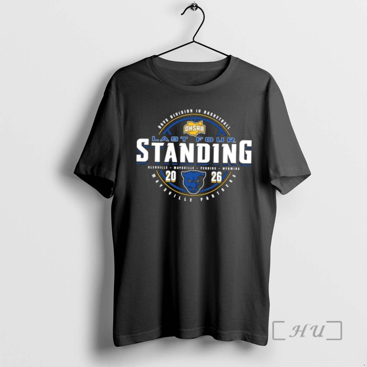 Officials Maysville Panthers 2026 Ohsaa Boys Basketball Division 4 Last Four Standing Premium T Shirts