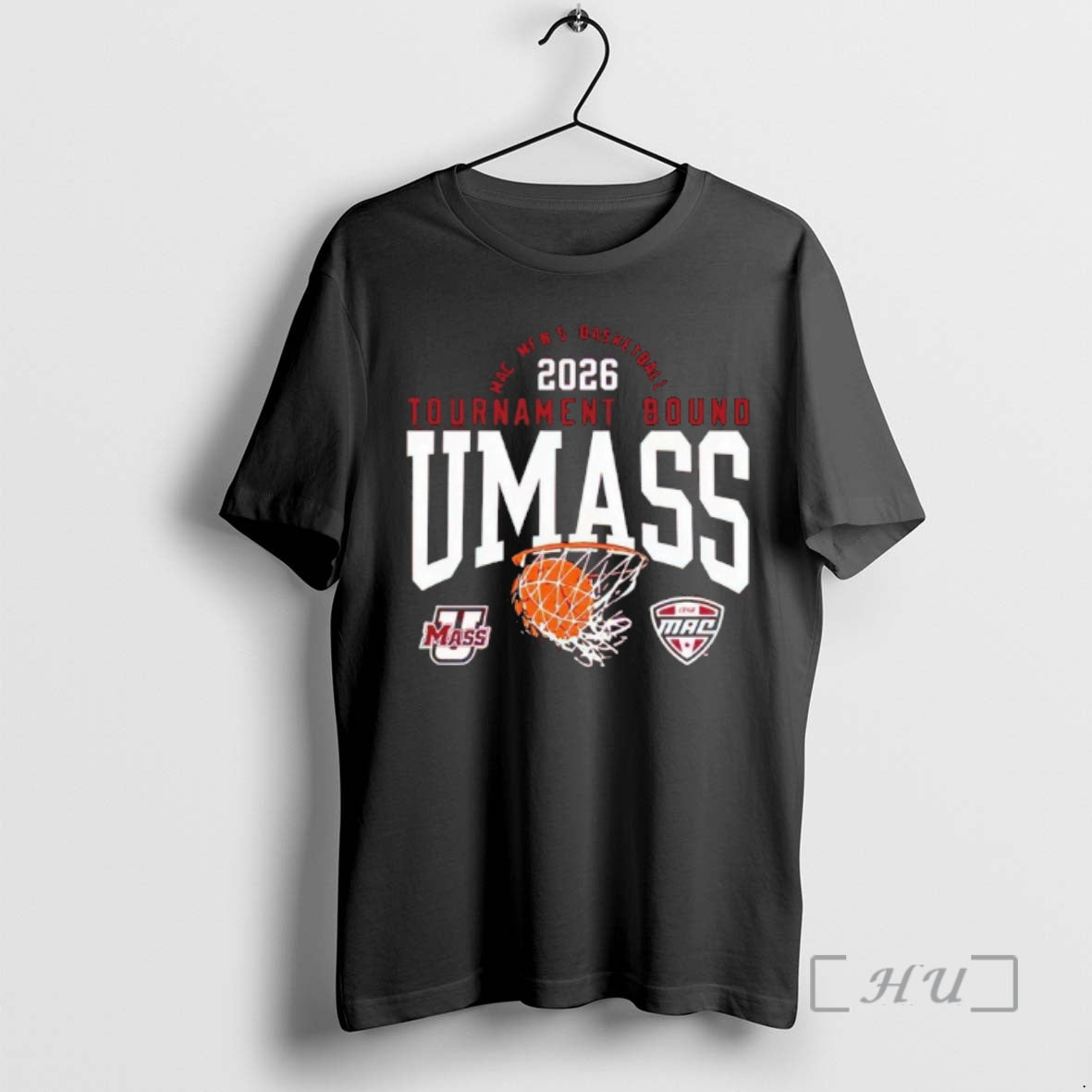 Officials Mens Massachusetts Minutemen Maroon Summit Sportswear Mac 2026 Mbb Tournament Bound Premium T Shirts