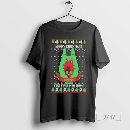Officials Merry Xmas Feet First Into Snow Ugly Christmas Ornaments T-Shirts, Hoodie, Sweatshirt | WearSparks.com