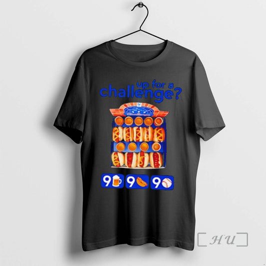 Officials Mets Up For A Challenge 9 Beers 9 Dogs 9 Innings Premium T Shirts
