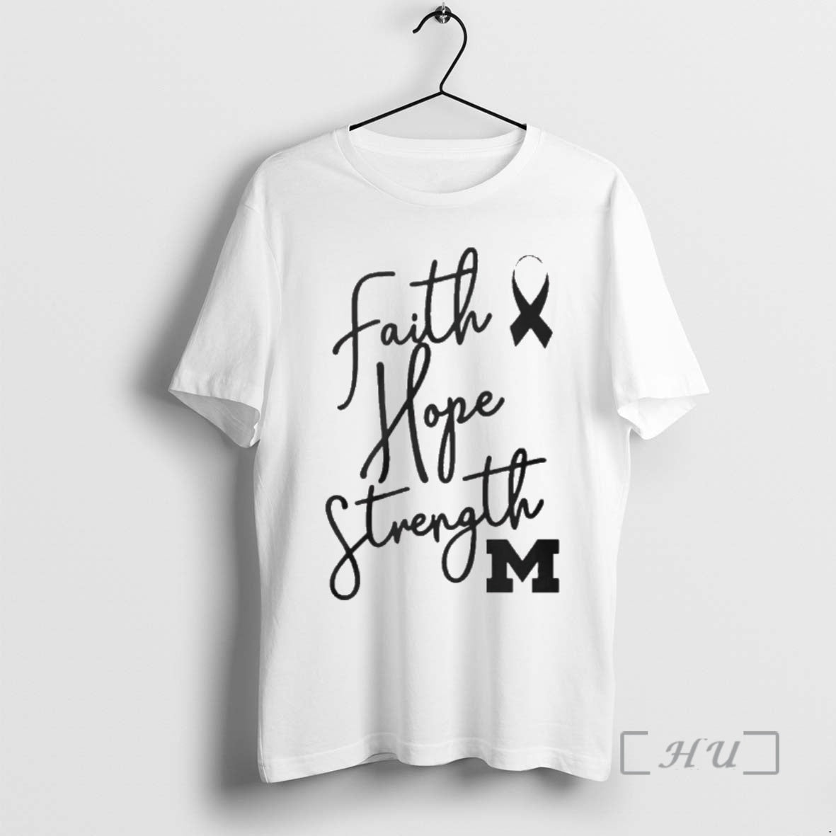 Officials Michigan Faith Hope Strength Awareness Ribbon T-Shirts, Hoodie, Sweatshirt | WearSparks.com