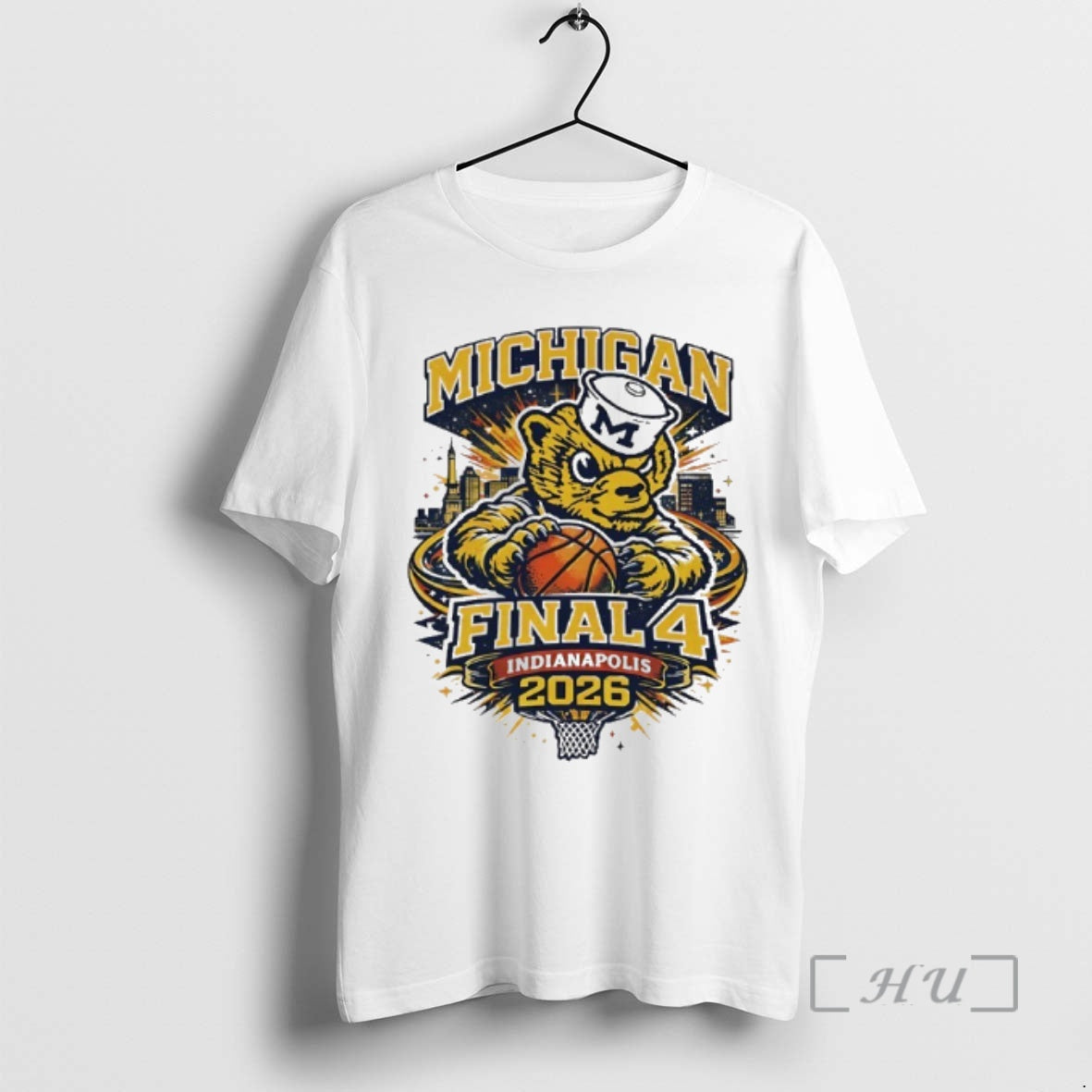 Officials Michigan Wolverines Mens Basketball 2026 Final Four Indianapolis Retro