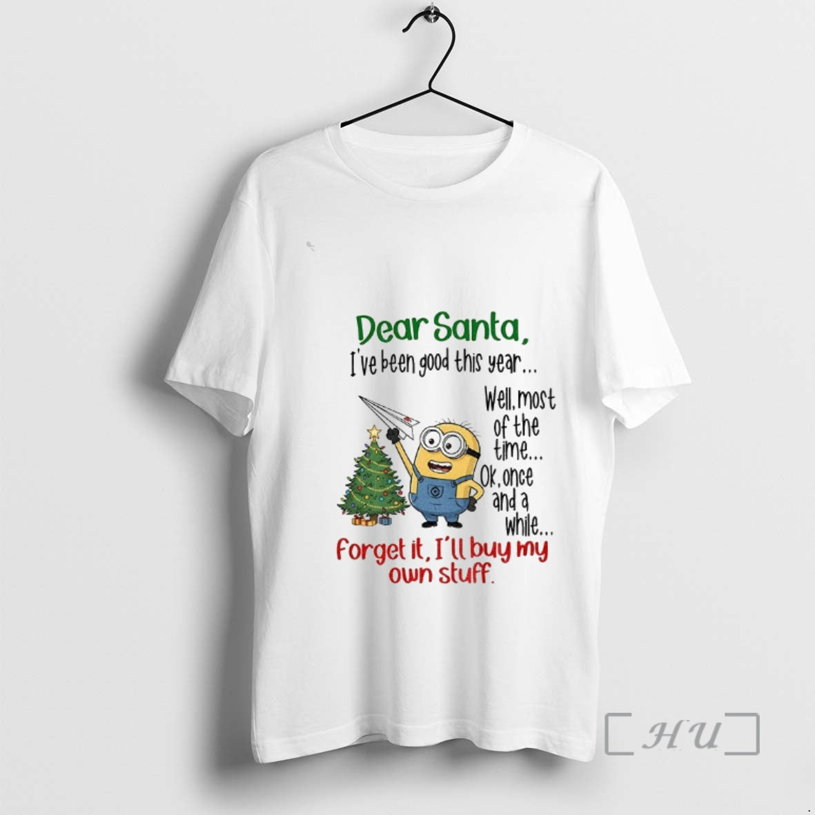 Officials Minion Christmas Tree Dear Santa Ive Been Good This Year Well Most Of The T-Shirts, Hoodie, Sweatshirt