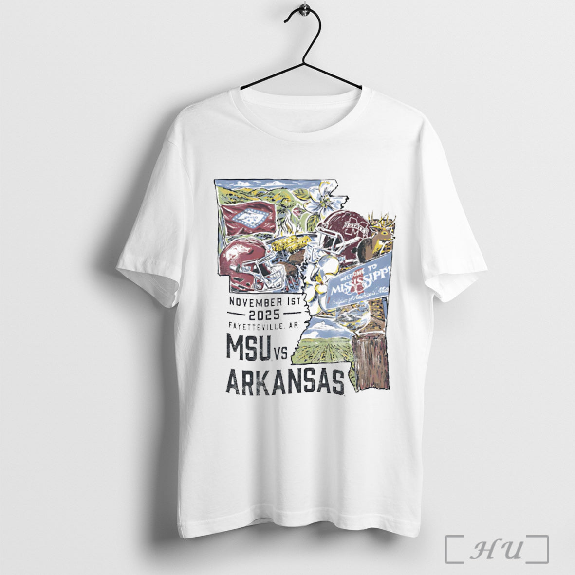 Officials Mississippi State Vs Arkansas Game Day 2025 T Shirt