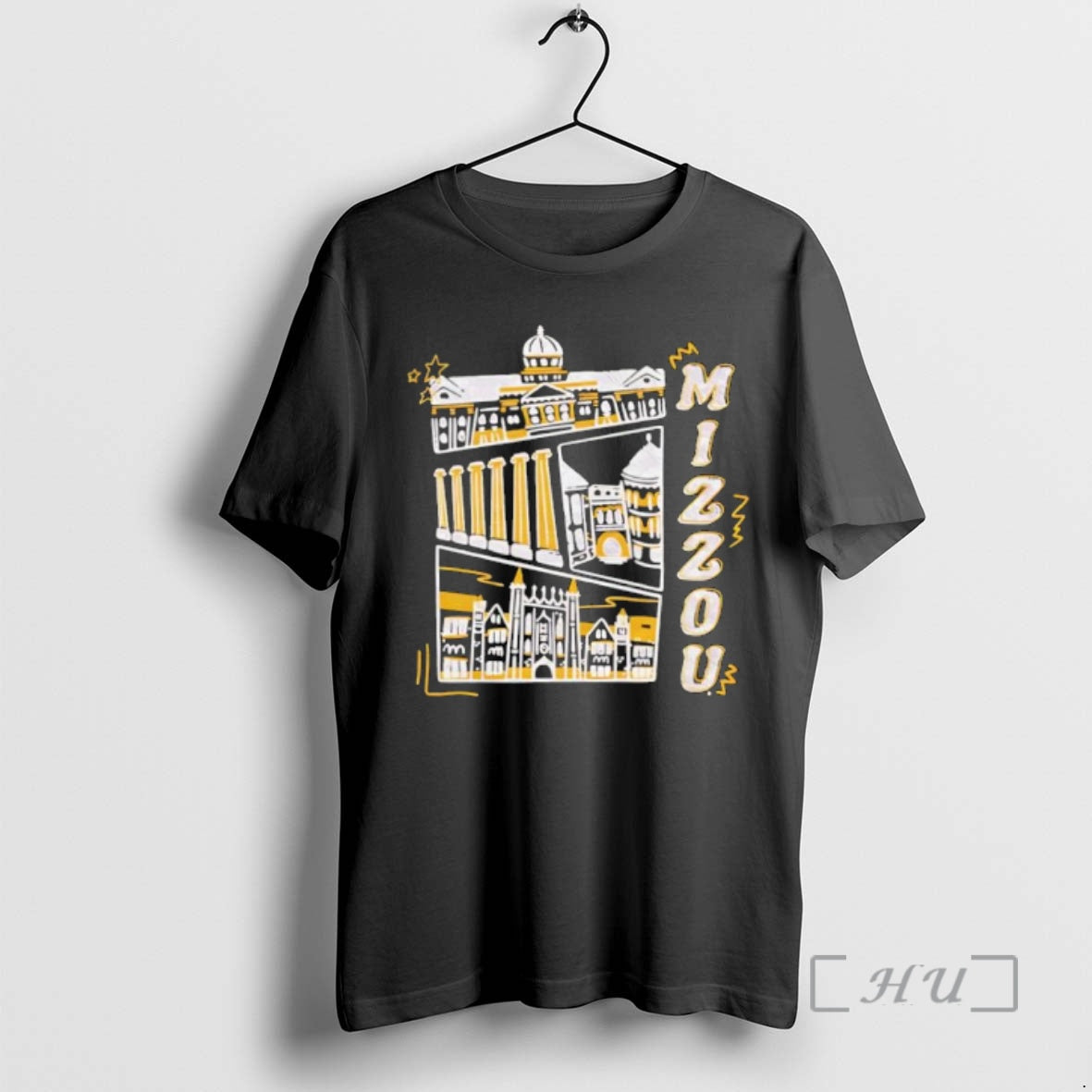 Officials Mizzou University Of Missouri Columns And Campus Architecture Sketch
