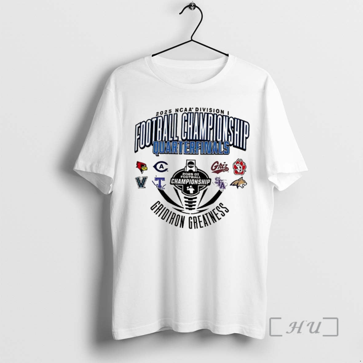 Officials Ncaa Division I Football Championship Quarterfinals 2025 Gridiron Greatness Sport Teams Logo Premium T-Shirts,...