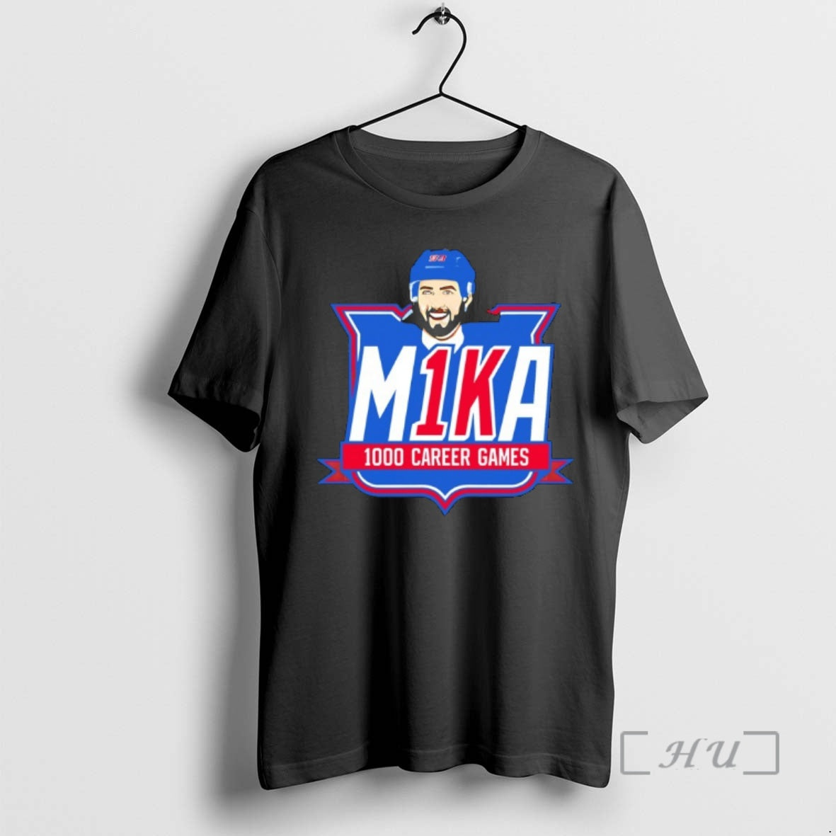 Officials Ny Rangers Mika Zibanejad 1000th Game Graphic