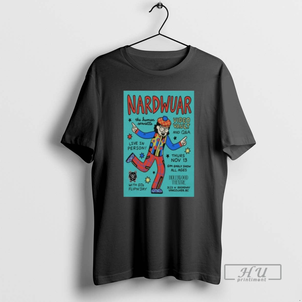 Officials Nardwuar Hollywood Theatre Vancouver Nov 13 2025 T Shirt
