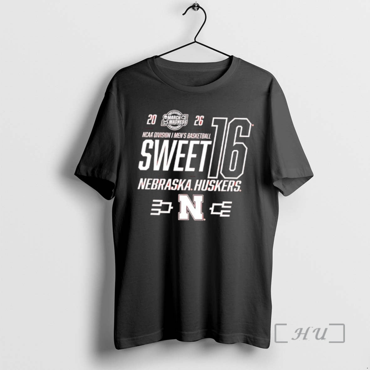 Officials Nebraska Cornhuskers Red 2026 Ncaa March Madness Sweet 16 Bound Premium T Shirts Sweater