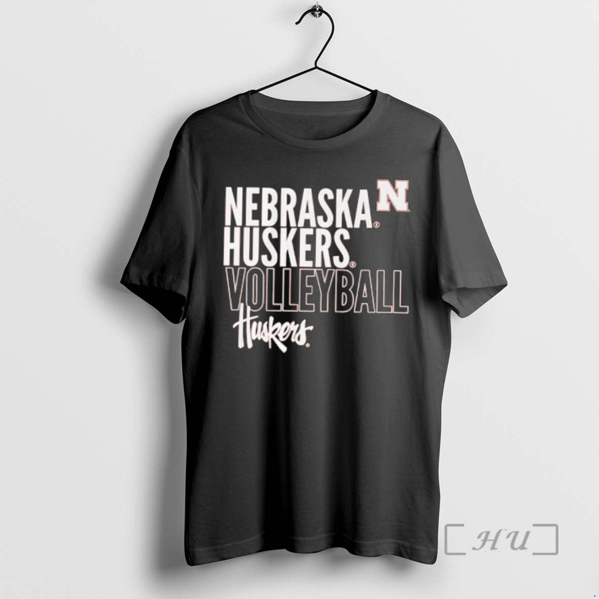 Officials Nebraska Cornhuskers Womens Volleyball Text Logo Overlay T-Shirts, Hoodie, Sweatshirt | WearSparks.com