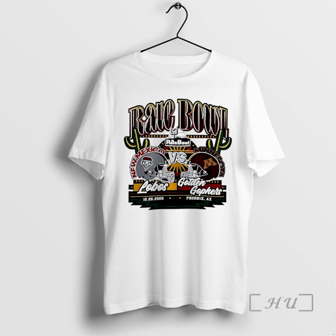 Officials New Mexico Lobos Vs Minnesota Golden Gophers 2025 Rate Bowl Matchup Helmet Circle Premium T-Shirts, Hoodie,...