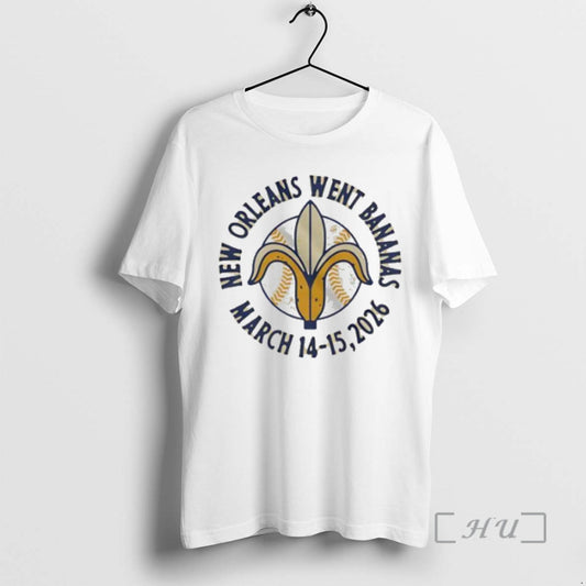 Officials New Orleans Went Bananas March 14 15 2026 Logo Womens Premium T Shirts Sweater