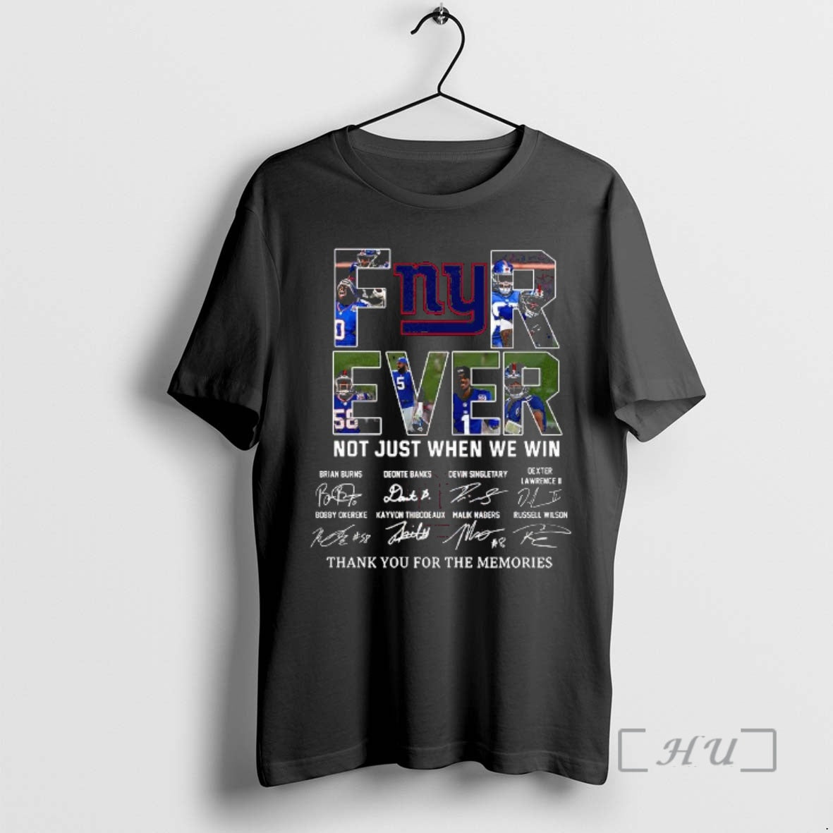 Officials New York Giants Forever Not Just When We Win Thank You For The Memories T-Shirts, Hoodie, Sweatshirt