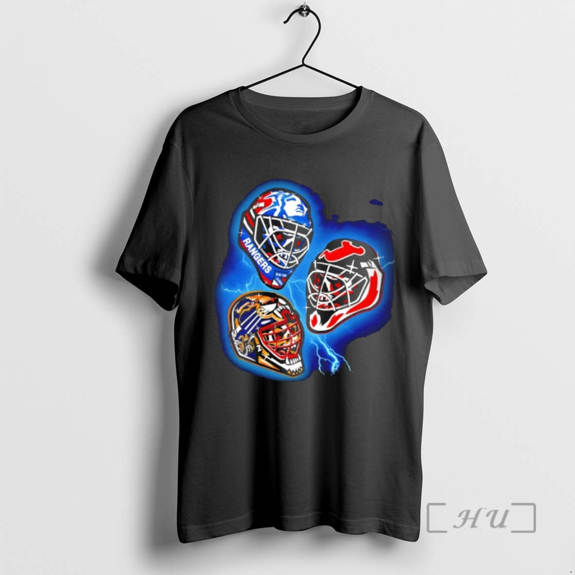Officials New York Rangers New Jersey Devils And Boston Bruins Nhl 94 Goalie Mask Art T-Shirts, Hoodie, Sweatshirt