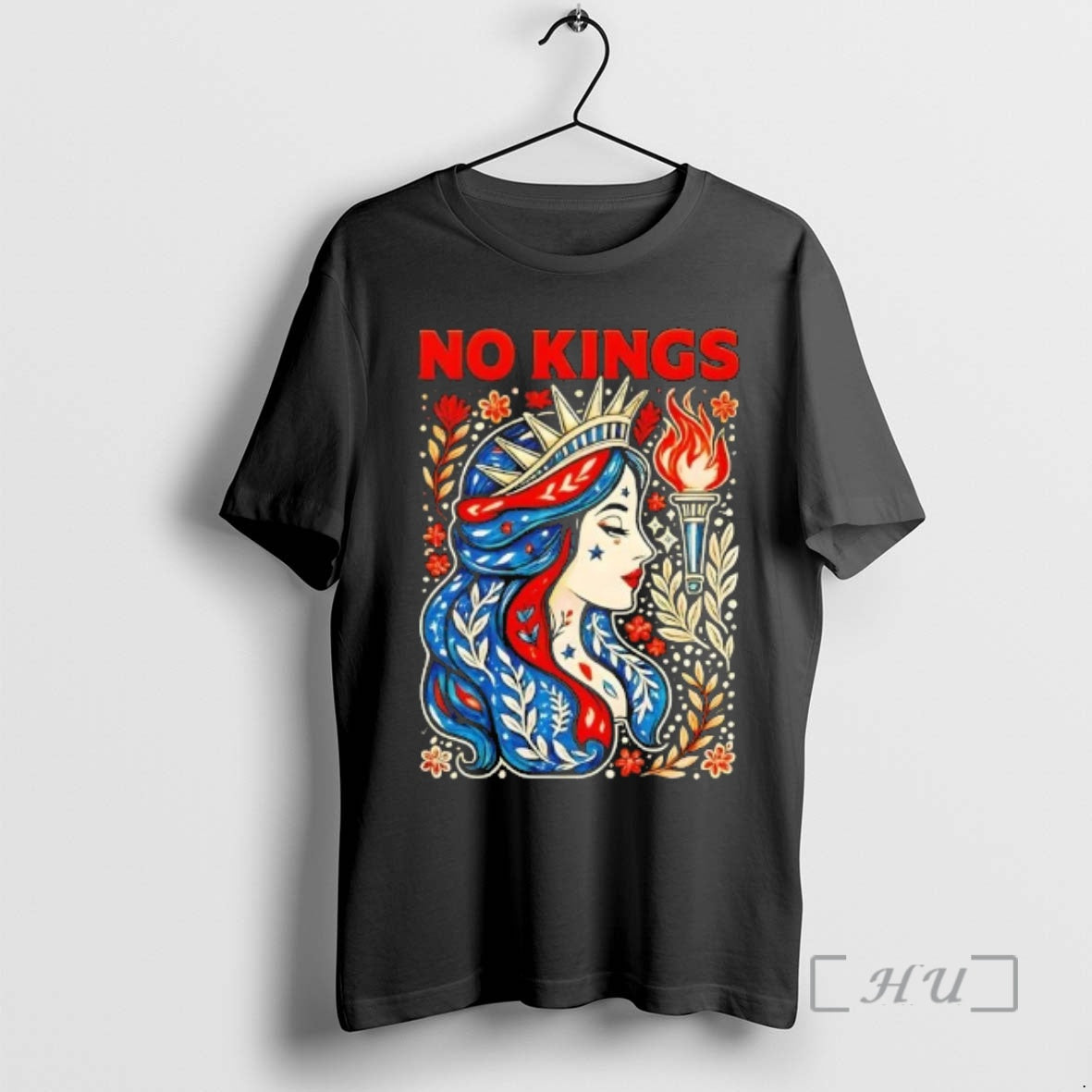Officials No Kings Retro Illustration