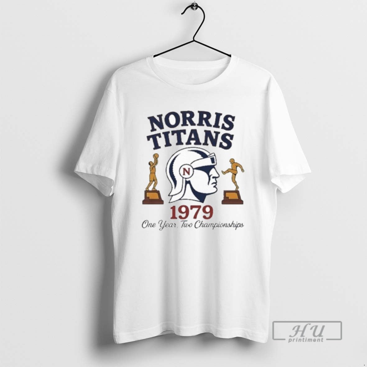 Officials Norris Titans Logo One Year Two Championships 1979 T Shirt