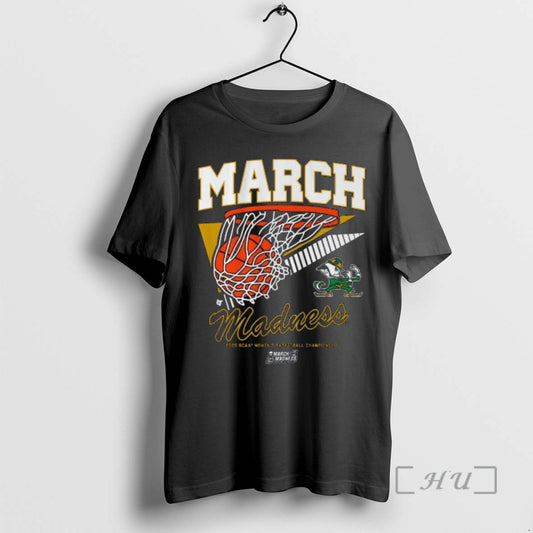 Officials Notre Dame Fighting Irish Wbb 2026 March Madness Retro Swish Premium T Shirts Sweater