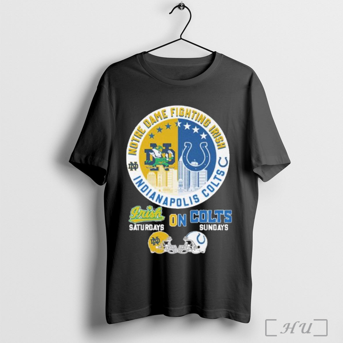 Officials Notre Dame On Saturdays Colts On Sundays 2025 T Shirt