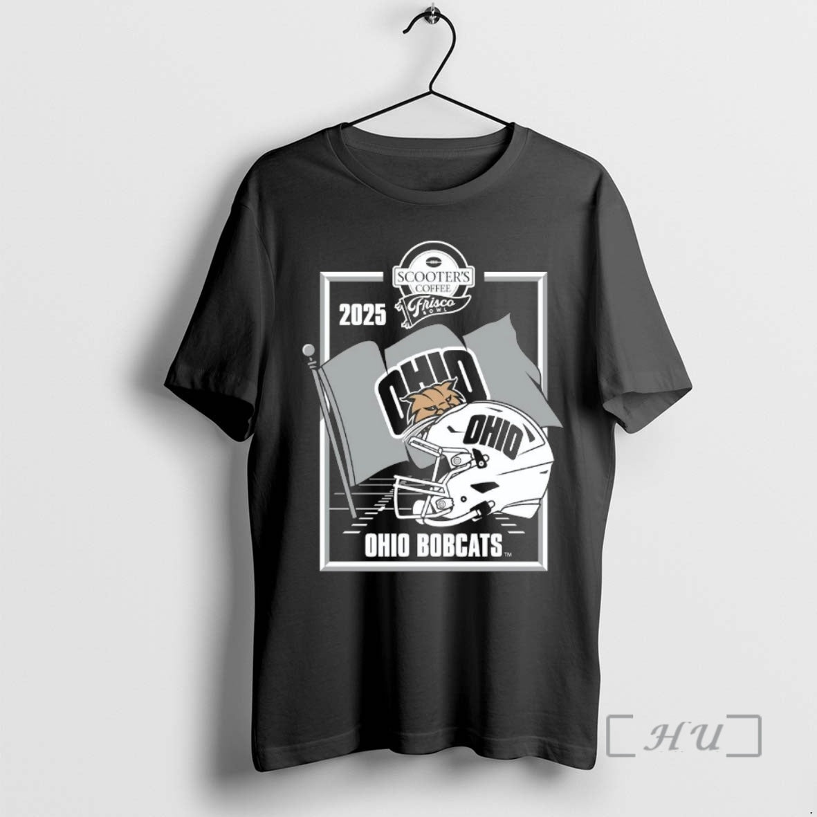 Officials Ohio Bobcats 2025 Frisco Bowl Helmet T-Shirts, Hoodie, Sweatshirt | WearSparks.com