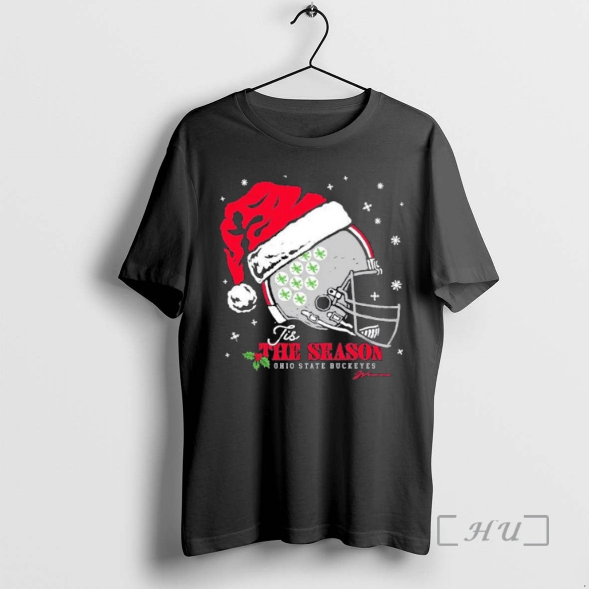 Officials Ohio State Santa Helmet Tis The Season T-Shirts, Hoodie, Sweatshirt | WearSparks.com