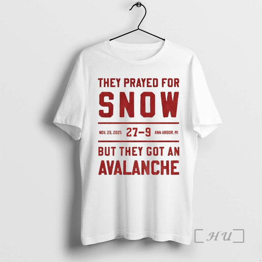 Officials Ohio State They Prayed For Snow 27 9 But They Got An Avalanche Premium T-Shirts, Hoodie, Sweatshirt