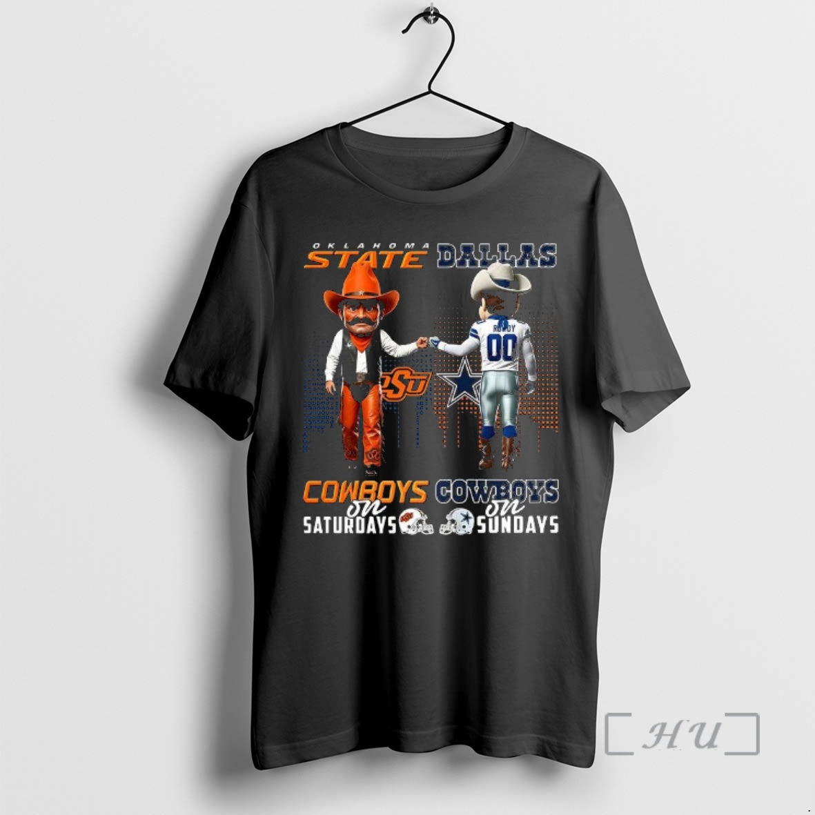 Officials Oklahoma State Cowboys On Saturdays Vs Dallas Cowboys On Sundays Mascot Premium T Shirts Hoodie, Sweatshirt
