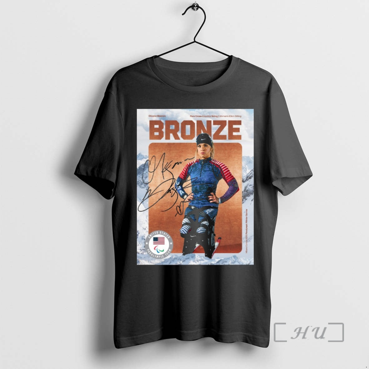Officials Oksana Masters Para Cross Country Skiing Womens 20km Sitting Bronze Medal Premium T Shirts