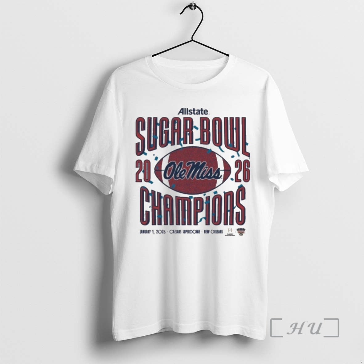 Officials Ole Miss Allstate Sugar Bowl Champions 2026 Caesars Superdome New Orleans Premium T Shirts Hoodie, Sweatshirt